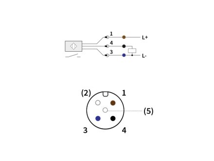 Induktiver Sensor IP67, PNP Schließer (NO), M18x1 Metallgewinde, bünd, 22,77  €
