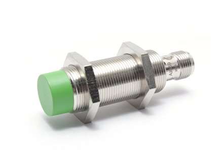 Induktiver Sensor IP67, PNP Schließer (NO), M18x1 Metallgewinde, nicht bündig, Schaltabstand 12mm