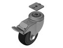 Adapter plate for steering roller, 40x40, groove 8