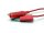 Linea di misurazione con clip a coccodrillo 0,25m 0,75qmm PVC rosso