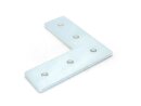 Connector plate I-type groove 8, L - 40x120x120mm, 5mm steel galvanized