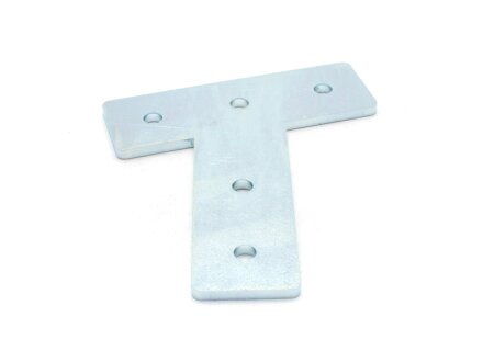 Connector plate I-type groove 8 40x120x120mm, T-15 °, 5mm steel galvanized