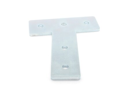 Connector plate I-type groove 8 40x120x120mm, 7.5 °, 5mm steel galvanized