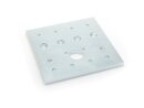 Loslagerplatte for upright assembly EMS1620A, 174x174mm, 10mm steel galv. Galvanized