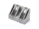 Angle connector 40, 45°, 40x80mm,M8, slot 8, die-cast...