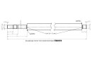 Kogelomloopspindel, Ø16mm, spoed 10mm, lengte 1552mm, 2-zijdige kopbewerking, volgens tekening TE0978