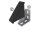 Abdeckkappe, für Aluwinkel 30/60, 57x57x28mm, Kunststoff schwarz