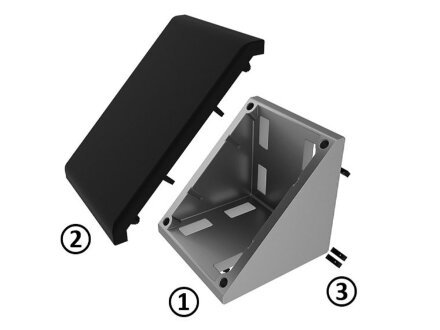 Slot fixation, adapter from slot 8 to slot 10, black plastic