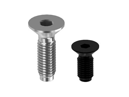 Self-tapping screw 8 SF, M7.1x16, head shape according to DIN 7991 (M6) steel, black oxide finish, anti-friction coating