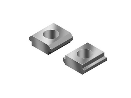 Sliding block, 13x5mm, slot 10, guide bar, M8, l=13mm, galvanized steel