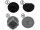 Afdekkap D28 N10, voor ronde buis profiel sleuf 10, PA6.6 geleidend, zwart