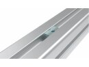 Sliding block, 11x4.1mm, pivotable, slot 8, guide bar, M8, l=20mm, spring plate, galvanized steel