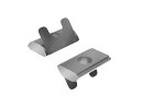 Sliding block, 13.1x5.3mm, pivotable, slot 11, guide bar, M6, l=22mm, spring plate, galvanized steel