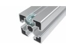 Sliding block, 14x5.2mm, pivotable, slot 10, guide bar, UNF10-32, l=19mm, spring plate, steel, blue zinc-plated