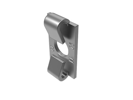 Anti-rotation lock, slot 12, die-cast zinc, galvanised