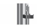 Sujetacables con clip, con martillo, ranura 10, A2 = 5,9 mm, plástico PA, negro