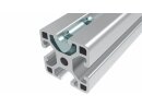 Double sliding block, 10.5x6.9mm, pivotable, slot 6, 2xM5, l=28mm, a=19mm, galvanized steel