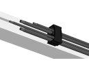 Brida para cables enchufable con tapa protectora para alivio de tensión, para orificio Ø6-6,5 mm, grosor de pared 0,7-3 mm, plástico PA, negro