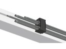 Steck-Kabelbinder mit Abdeckkappe zur Zugentlastung, mit Hammer, Nut 10, A2=5,7mm, Kunststoff PA, schwarz