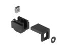 Vario Block 30x30 slot 8, PA, black, with square nut M5, spacer and captive washer for M5