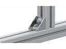 Bracket 45, 42x42x42mm, for M8, without groove, die-cast aluminium, bright