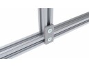 Connection plate, 30x60mm, t=3mm, with 2x bore 6.6mm, countersink, galvanized steel