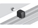 Uniblock 26 CS, con dado M6, slot 8, A1 = 12mm, A2 = 4.4mm inclusa rondella imperdibile e vite, per spessori di rondella di 2-12mm