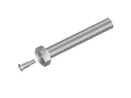 Threaded rod Eco, M16x100, wrench size 24, galvanized steel