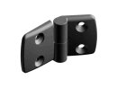 Plastic combination hinge 50.30, pin in half 50, hinged on the left, detachable, dimensions A1/A2 17.5/27.5mm