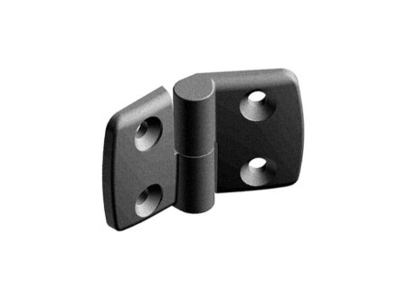 Plastic combination hinge 35.35, hinged on the left, detachable, dimension A1/A2 20.0mm