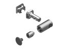 Central connection set 8, consisting of: Clamping bolt, St, zinc-plated, spring element, St, rustproof Bearing with hole, St, zinc-plated, M10 threaded pin, St, zinc-plated, cover cap, PA grey