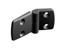 Plastic combination hinge 60.50, pin in half 60, hinged on the right, detachable, dimensions A1/A2 27.5/32.5 mm