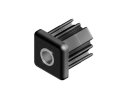 Threaded plug, 30x30, for square tube, wall thickness 2.0, with threaded bush M12