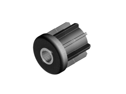 Threaded plug, for round tube, Ø 30, wall thickness 1.5, with threaded bush M10