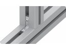 Profilverbinder 90° R, Nut6, Stahldruckguss, verzinkt, mit 2x Gewindestift, DIN913, M5x5, Stahl, verzinkt