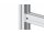 Paneelverbinder, 45x45 mm, sleuf 10, voor schroef M12, spuitgegoten zink, kleur aluminium gelakt