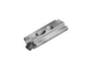 Slotted slot nut, 17x9.6mm, slot 8, guide bar, M6, l=40mm, bore 5.95mm, 30°, steel, galvanized, including: straight pin DIN7979, 6m6x16, threaded pin DIN916, M6x12