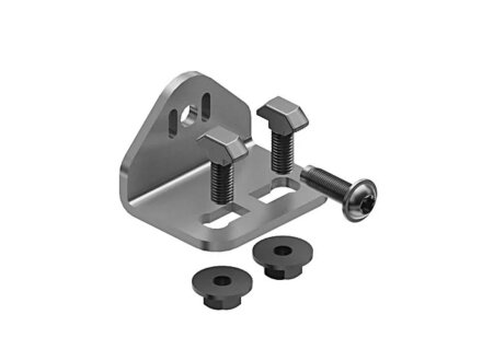 Mounting bracket with connector set for round tube D28