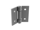 Metal hinge, 40x40mm, not detachable, stainless steel, bare, axis stainless steel