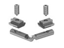 Miter joint connector 30°-180°, for profile 45,...