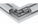 Verstekverbinding 30 ° -180 °, voor profiel 45, sleuf 10, staal verzinkt, inclusief sleufmoer en draadstift