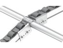 Set of variable holders inside AL D28, galvanized steel, incl. 5x self-drilling screws