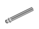 Threaded rod, with ball 15mm, 3/4-10 UNC x4 inch, wrench size 22, galvanized steel