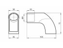 Set end piece for system handle, consisting of: 2x end...
