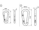 Snap hook for tool gliders 80mm, 8mm wall thickness,...
