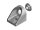 Staffa di giunzione, 36x36x32mm, foro per vite M8, pressofuso di zinco, verniciato color alluminio, con anello di supporto, acciaio, zincato