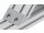 Angle connector 45°, 45x90mm, slot 10, die-cast aluminium, bright