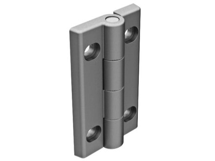 Heavy duty hinge, 58x96.4mm, aluminium