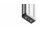 Transport- en voetplaat, 45x90 mm, M10, bevestigingsgaten voor M12-schroeven, spuitgietzink, zwart gepoedercoat