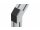 Angle connector set 45°, 45x45mm, M12, slot 10, aluminum painted similar to RAL 9006, including silver cover cap, 2x 093S1230T + 1x 096HK1030M0820 and 1x flange nut M8 340ME154, steel, galvanized